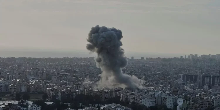 Israeli jets strike Beirut’s southern suburbs for the third time since a ceasefire began