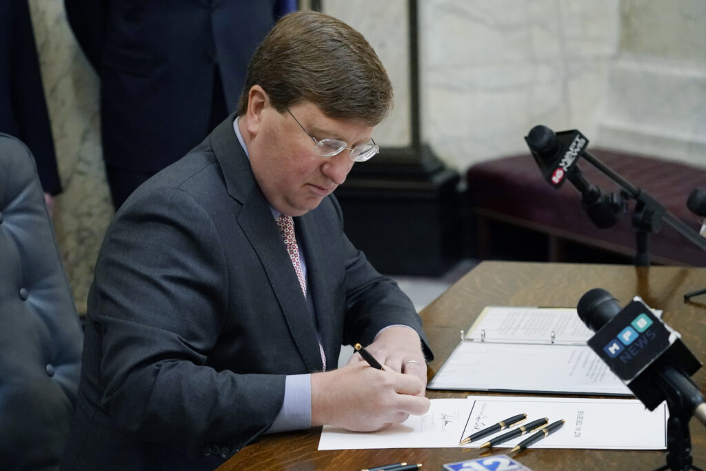 Mississippi Gov. Tate Reeves.