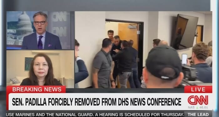 Jake Tapper Refuses to Fact Check Dem Senator Contradicting CNN Reporter