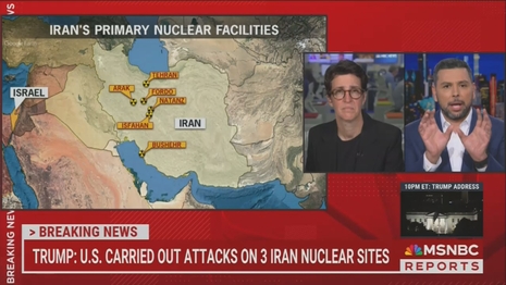 Rachel Maddow Ayman Mohyeldin MSNBC Reports 6-21-25