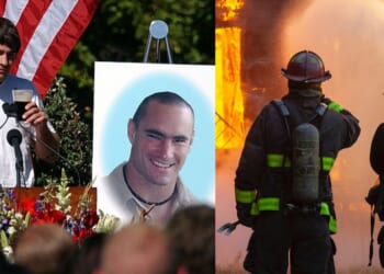 Pat Tillman's brother allegedly drove his car into post office and spray-painted cryptic message before it burned down