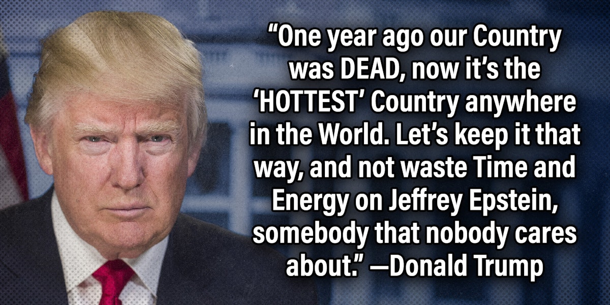 Douglas Andrews: The Epstein Files: What Is Trump Thinking?