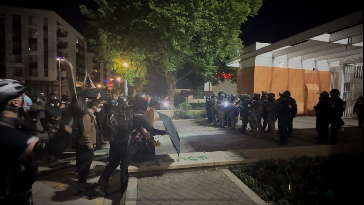 ICE protestors in portland