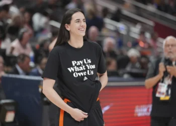 WNBA players wear shirts that read ‘Pay Us What You Owe Us’ ahead of league’s All-Star Game