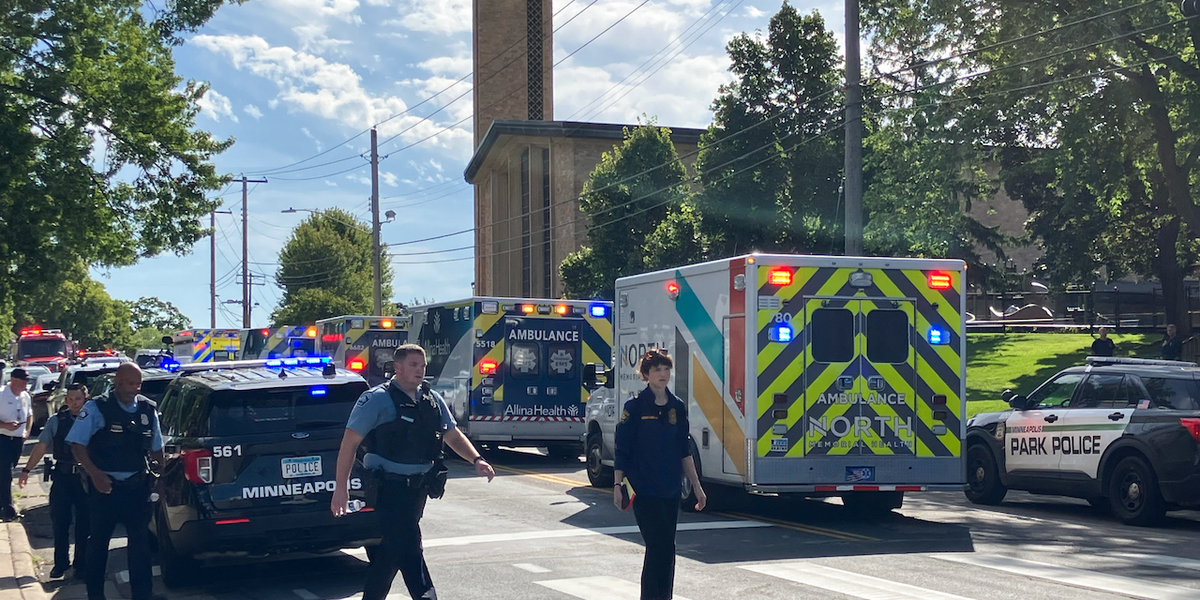 Gunman opens fire at Catholic church; police say there are about 20 victims
