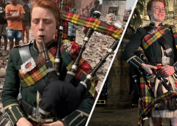 Bagpiper banned from TikTok after pro-West videos go viral