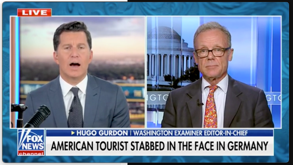 Hugo Gurdon says stabbing in Germany isn't unique due to open borders