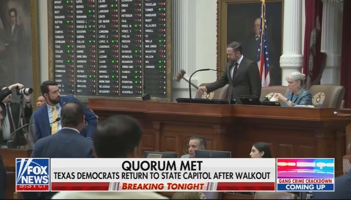 Legacy Newscasts Quiet After Texas Fleebaggers Return to the Capitol