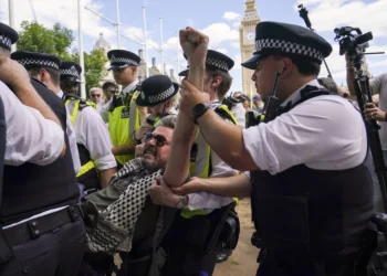 London protesters arrested for supporting pro-Palestinian group