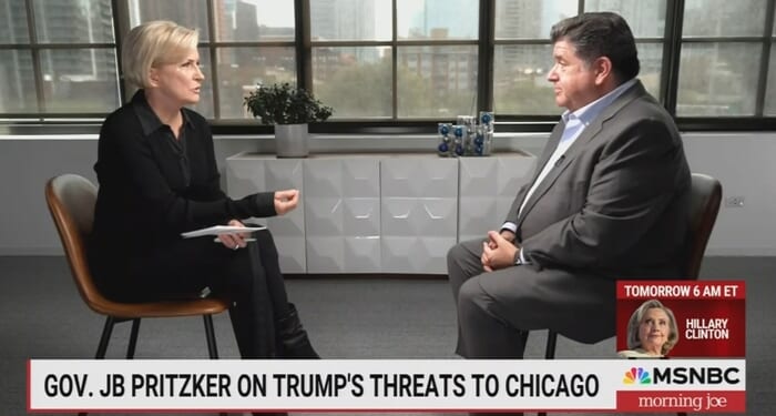 MSNBC Cues Up Pritzker to Call Trump’s Crackdown on Crime ‘Authoritarian Rule’