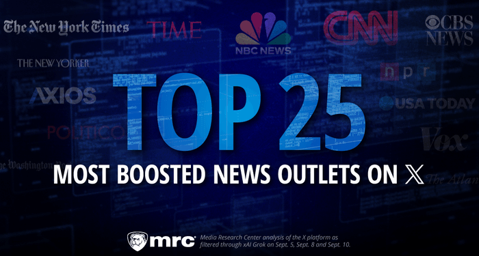 X Includes 0 Right-Leading Media Among Top 25 Most Boosted