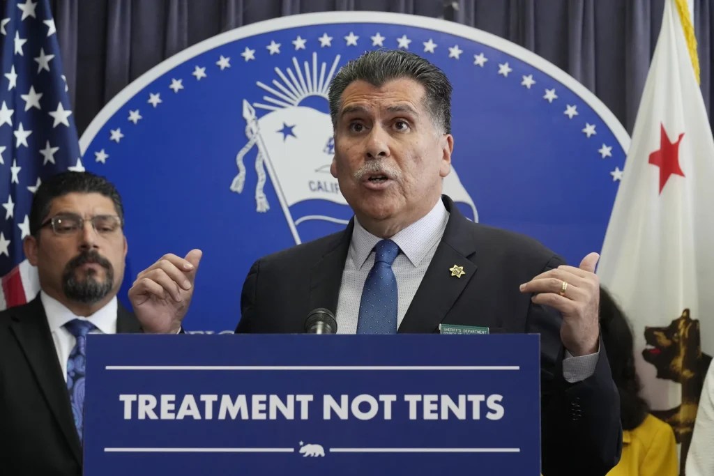 Crowded LA sheriff's race heats up as candidates insult top brass