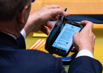 Photo captures Bessent text messages with Rollins about Argentina