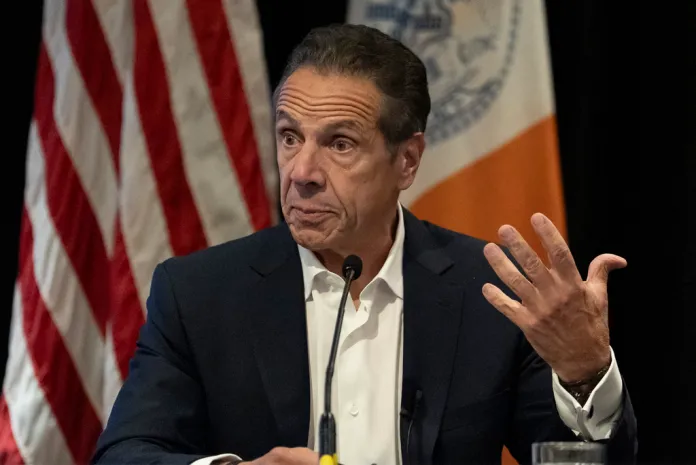 New York City mayoral candidate Andrew Cuomo speaks during a press conference Thursday, Aug. 7, 2025, in New York. 