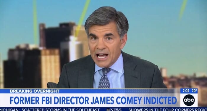 Easy, George! Stephanopoulos UNGLUED Over Comey Indictment, ‘Norms...Shattered’
