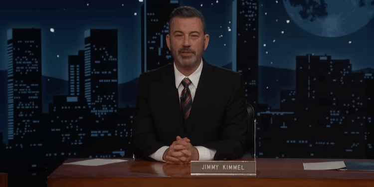 Jimmy Kimmel talking on his show.