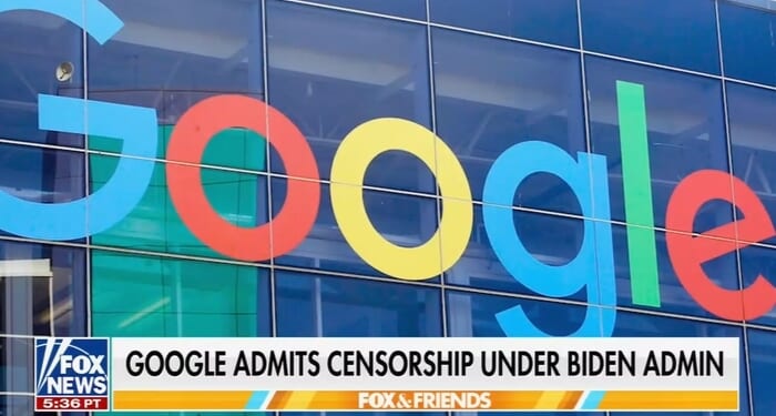 Legacy News SILENT on Google Admission of Censorship at Biden’s Behest