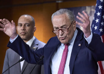 Schumer coordinating shutdown strategy with liberal groups