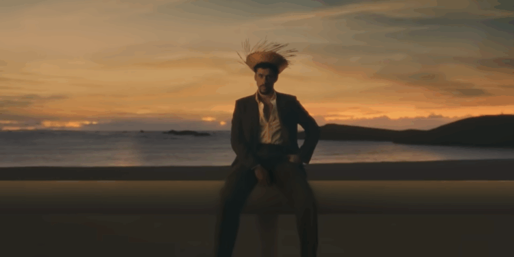 Bad Bunny being announced as SB Halftime Show act.