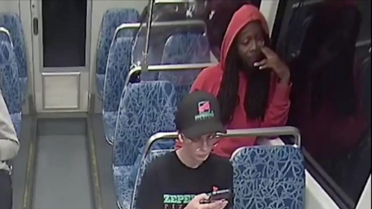 Iryna Zarutska moments before being fatally stabbed on train