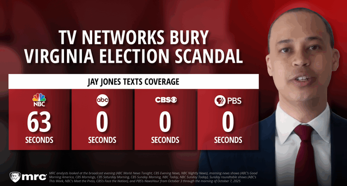 Jay Jones’ Heinous Texts Get 63 Seconds on NBC, 0 on ABC/CBS/PBS