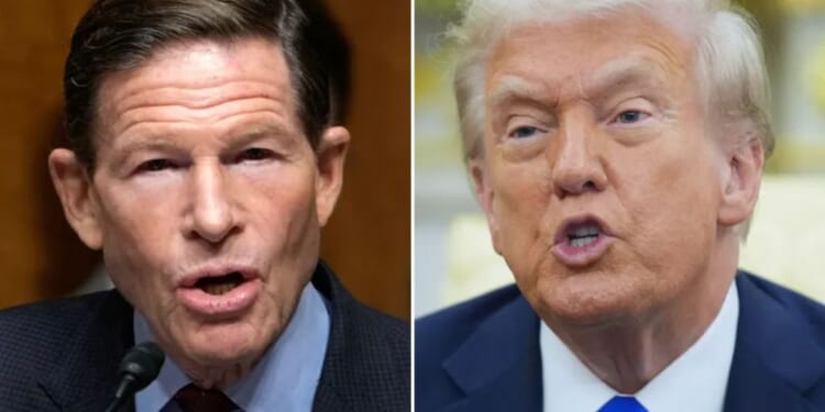Trump says Blumenthal should 'no longer' be allowed to speak