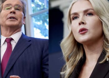 Scott Bessent has joined the effort to uncover funders of Antifa violence​, Karoline Leavitt says