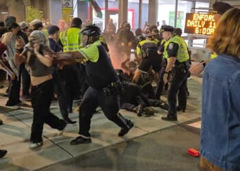 Pro-Hamas protesters hit with high bail after violent clash with Boston police