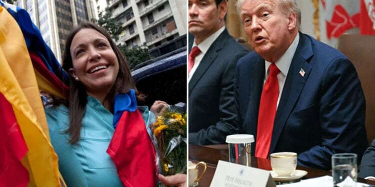 Nobel Peace Prize winner Machado dedicates award to Trump