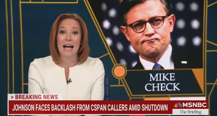 MSNBC’s Psaki Implies Speaker Johnson Misleading, then Cites Other Info