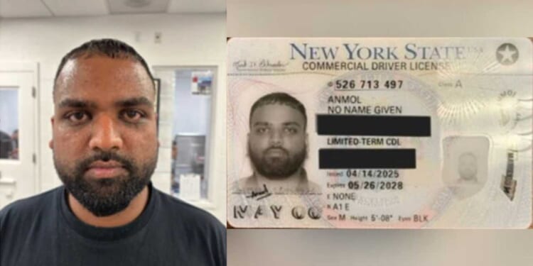 ICE nabs alleged illegal alien truck driver with ‘NO NAME GIVEN’ license