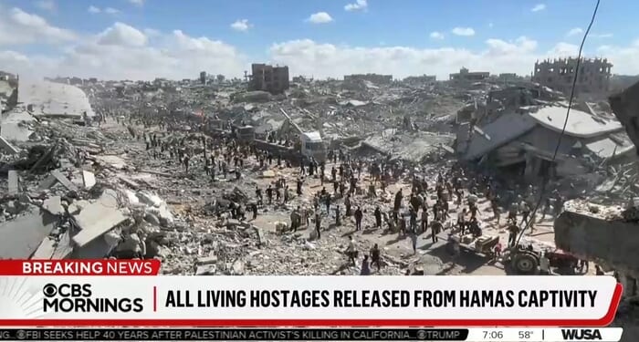 CBS Reporter Gives Equal Time to Israeli Hostages, Palestinian ‘Prisoners’