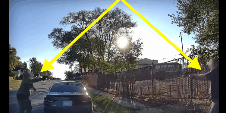 Deadly shoot-out between off-duty cop and male who pistol-whipped him caught on police dashcam video