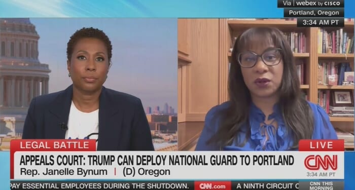 No Pushback From Cornish As Democrat Defends Violent Portland Protests