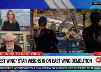 Lefty Actor Claims ‘Heartbreaking’ East Wing Demo Is Distraction From…Epstein?