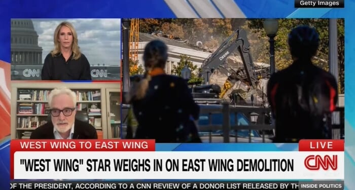 Lefty Actor Claims ‘Heartbreaking’ East Wing Demo Is Distraction From…Epstein?