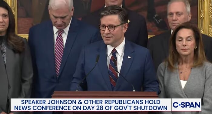 Capital Reporters Tweet 2x as Many Johnson Jabs as Shutdown Consequences