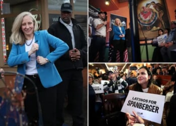 Ruben Gallego urges Latinos to back Spanberger