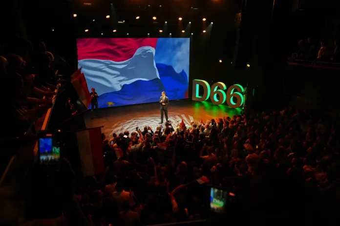 D66 victory party