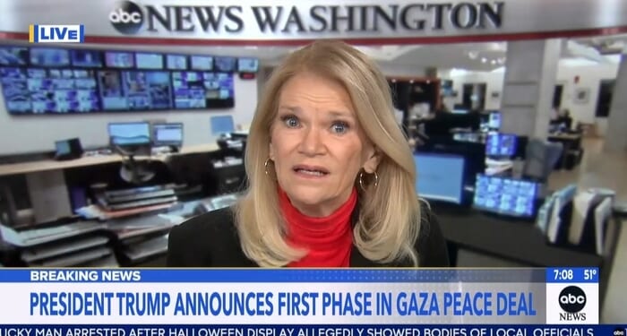 ABC, NBC Shows Hail Trump’s ‘Huge,’ ‘Remarkable’ Peace Deal with Israel, Hamas