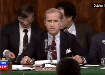 Joe Biden during Clarence Thomas' confirmation hearing.