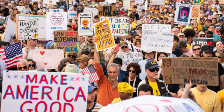 Democrats flaunt 'No Kings' posts on social media