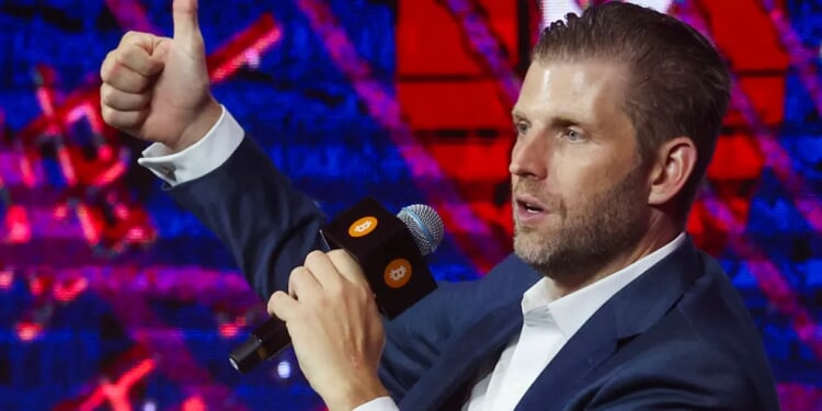 Eric Trump takes credit for Trump 2028 hats to 'trigger' mainstream media
