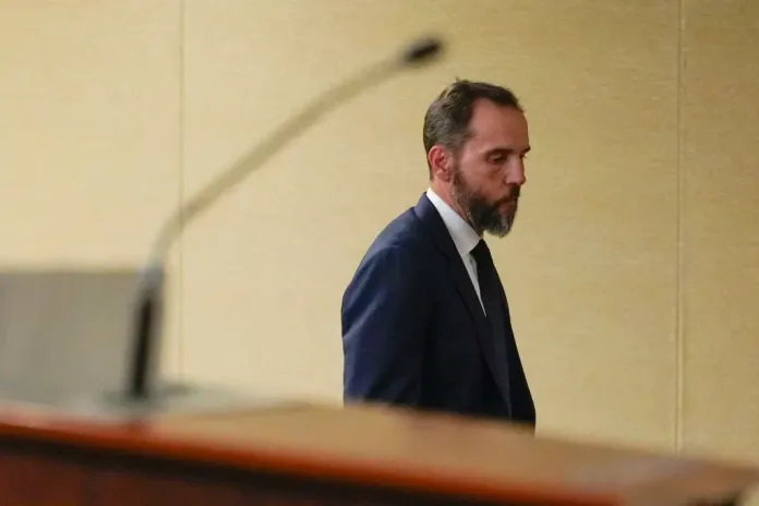 Special counsel Jack Smith arrives to speak about an indictment of former President Donald Trump.