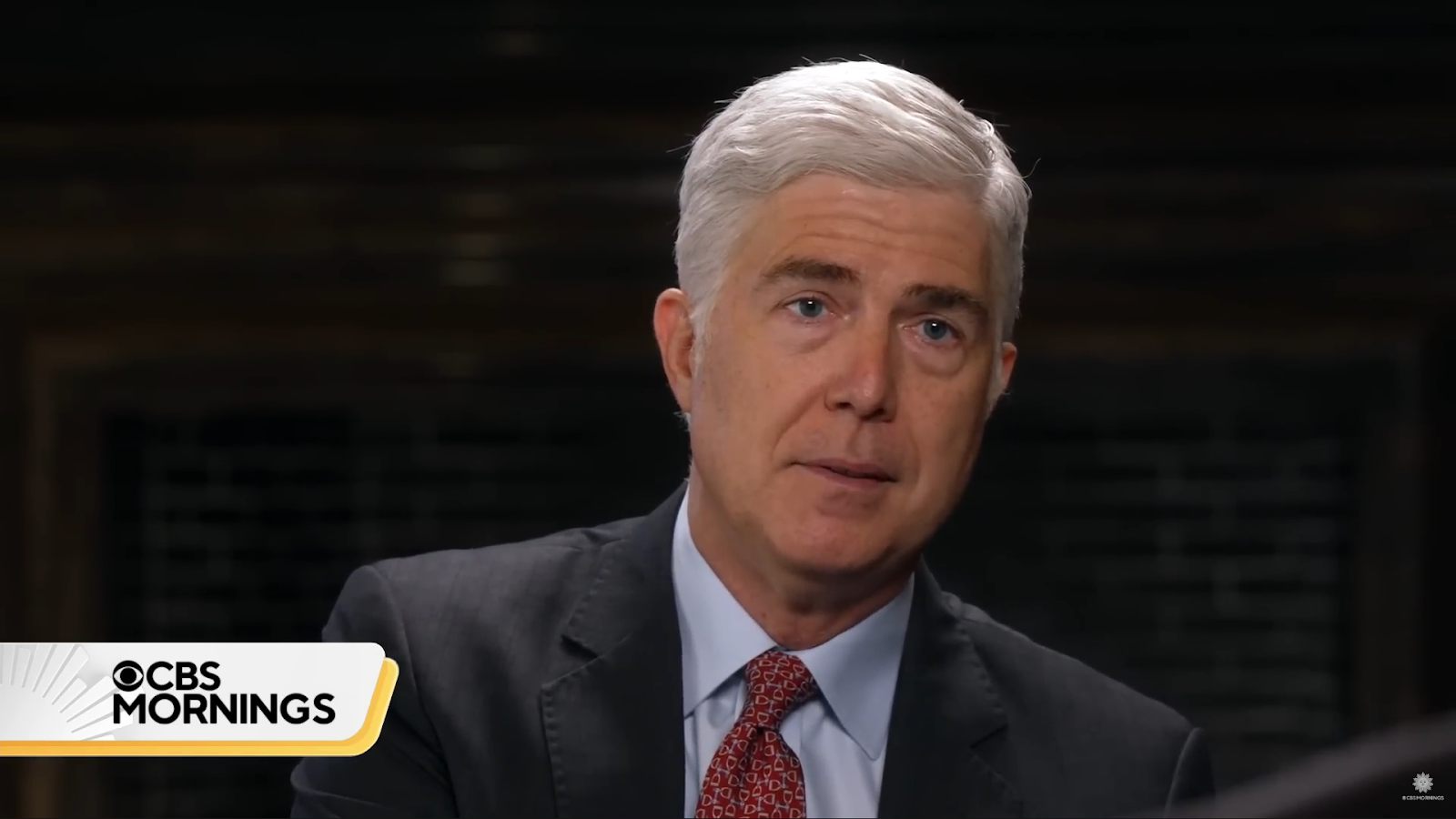 Neil Gorsuch interviewing with CBS.