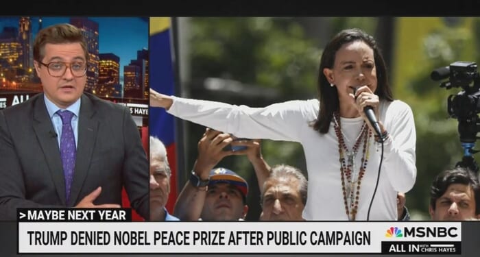 Hayes Dubs Peace Prize Winner a 'Weird' 'Consolation Prize' For Trump