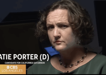 Katie Porter scowling