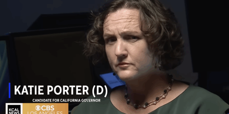 Katie Porter scowling