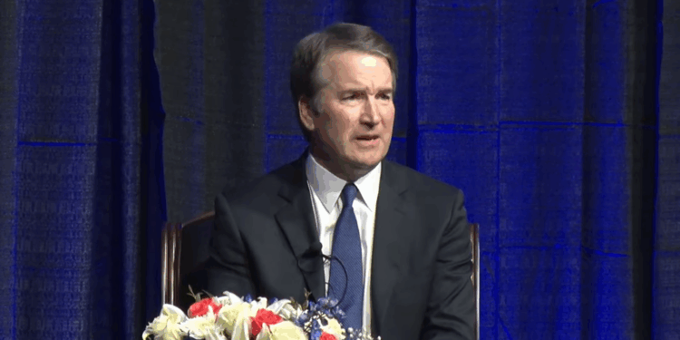 Brett Kavanaugh speaking at the Ken Starr Lecture.