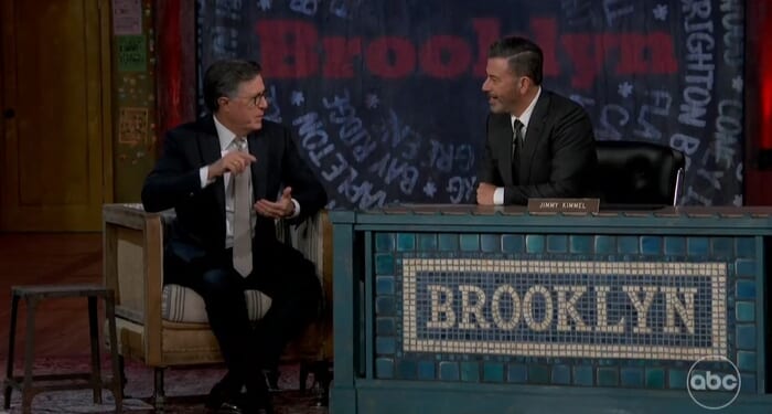 Kimmel, Colbert Talk Suspension, But Avoid Reason Why